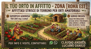 STRISCE DI TERRENO PER ORTI AMATORIALI
