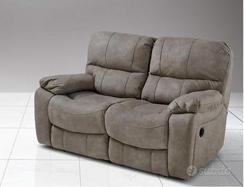divano 2 posti - 2 recliner elettrici