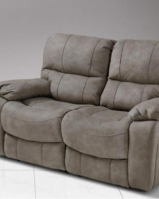 divano 2 posti - 2 recliner elettrici