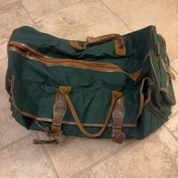🧳Borsone da Viaggio Vintage - Verde & Cuoio