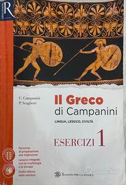 9788838325823 Il Greco di Campanini Esercizi vol.1