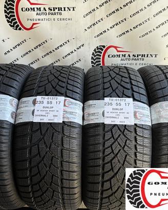 4 PNEUMATICI 235/55 R17 DUNLOP INVERNALI NUOVE