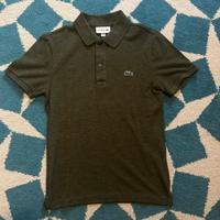 Polo Lacoste verde scuro XS – originale
