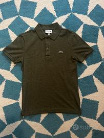 Polo Lacoste verde scuro XS – originale