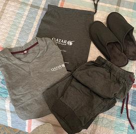Lounge set pigiama unisex Qatar Airways tg.M-L