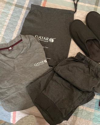 Lounge set pigiama unisex Qatar Airways tg.M-L