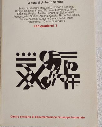 L'antimafia difficile CSD Quaderni  (1989)