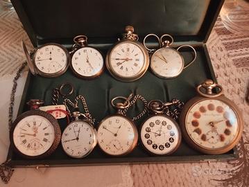 lotto 9 orologi da tasca primi 900