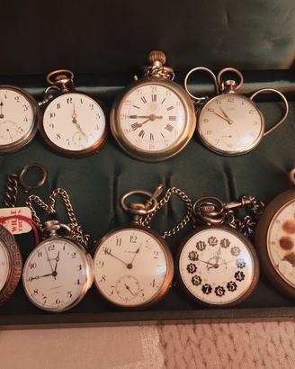 lotto 9 orologi da tasca primi 900