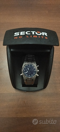 Cronografo con allarme Sector 42.195 Elegance blu