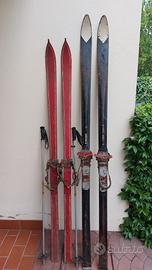 Sci d'epoca in legno (2 coppie)