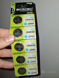 5pcs Cr2032 Scrceo Batteria A Bottone 3V