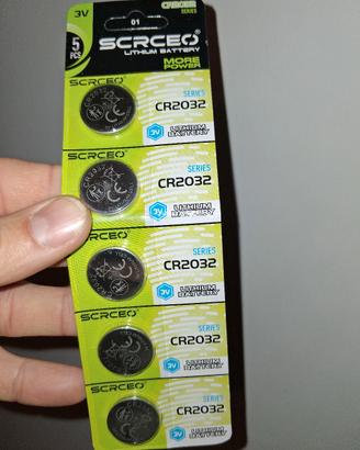 5pcs Cr2032 Scrceo Batteria A Bottone 3V