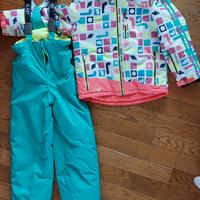 tuta neve bambina 7/8 anni