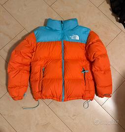 Giacca North Face Nuptse 750 arancio/azzurro
