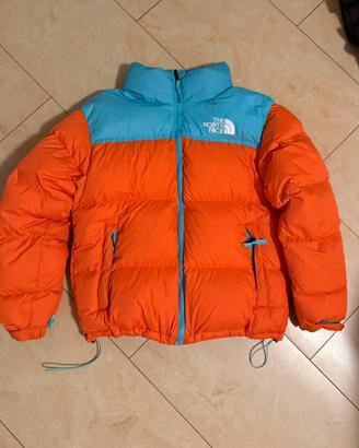 Giacca North Face Nuptse 750 arancio/azzurro