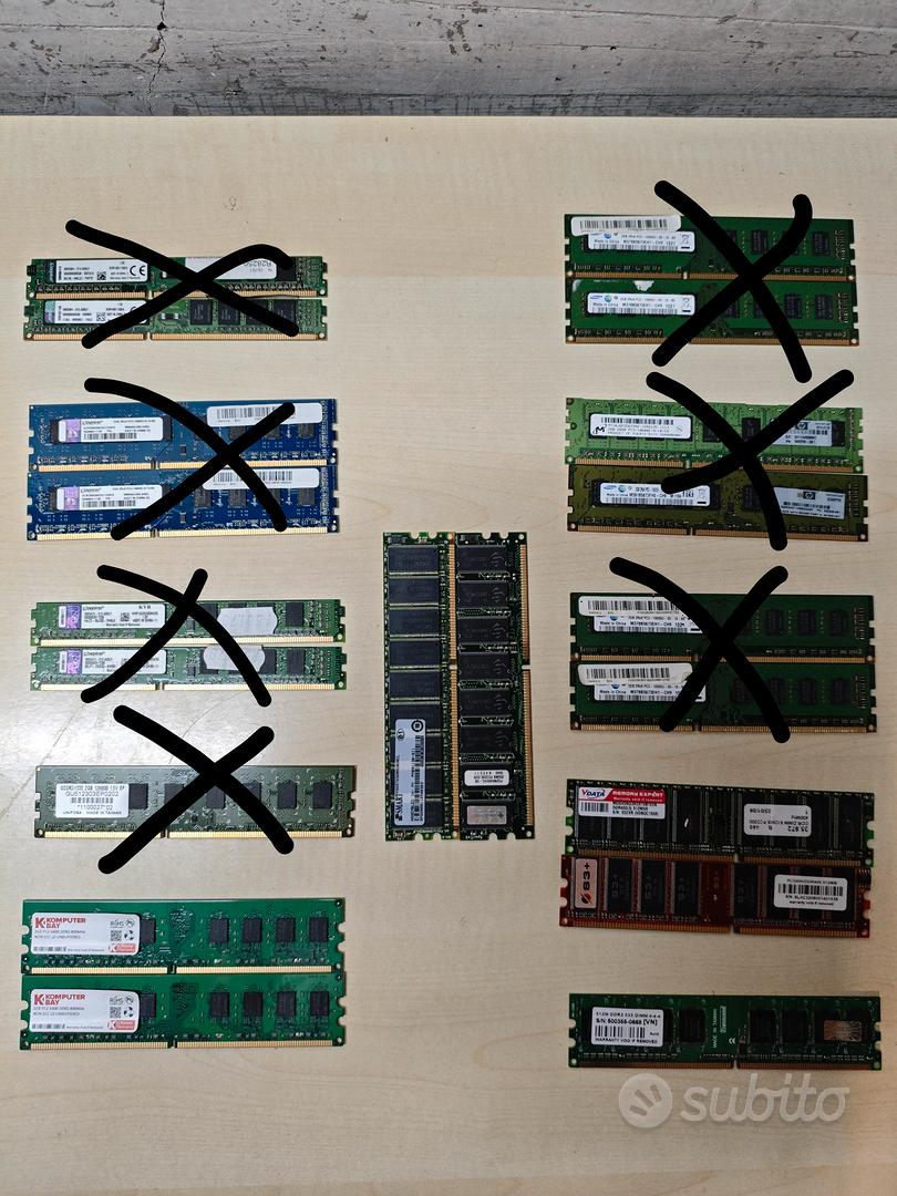 Lotto RAM PC Desktop - DDR2 e DDR - Kingston - Informatica In vendita a ...