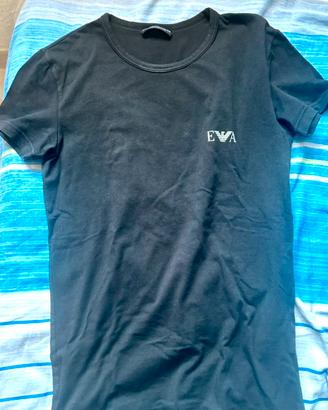T-shirt EA7 Armani Underwear Nera taglia S Uomo