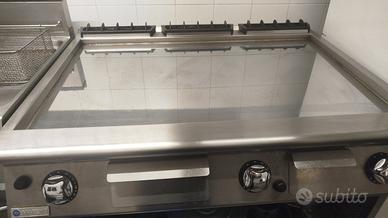 Fry top Mareno a gas 120 × 80 – piastra al cromo