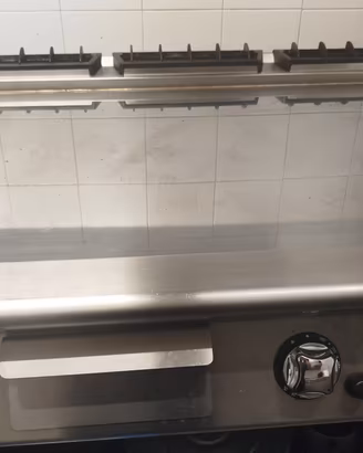 Fry top Mareno a gas 120 × 80 – piastra al cromo
