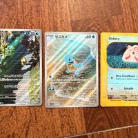 Lotto 3 carte Pokemon jap/ita