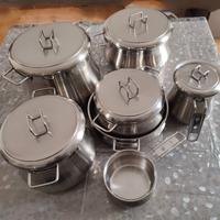 Batteria pentole inox BARAZZONI originali