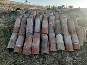 Tegole copertura tetto - coppi siciliani antichi