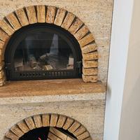 caminetto con forno pizza