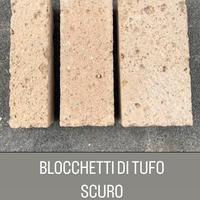 BANCALI DI BLOCCHETTI DI TUFO SCURO ( LEGGERE )
