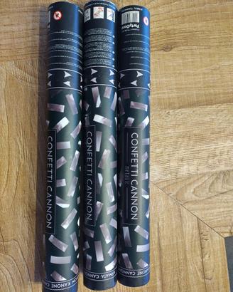 Spara coriandoli argento metallizzato