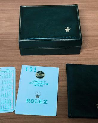 Rolex scatola e garanzia originali anni 80