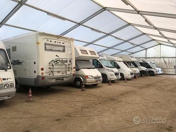 Posto Camper coperto per Roulotte e Caravan