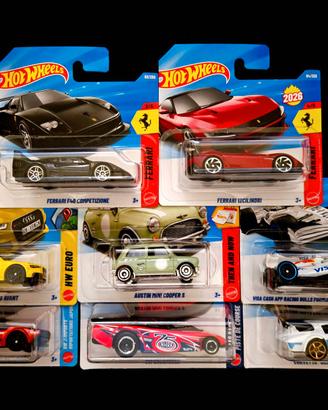 Lotto di 8 Hot Wheels nuove