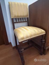 Sedie classiche antiche in legno massello