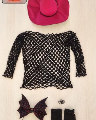 Set Halloween Strega - Vampira (Top +accessori)