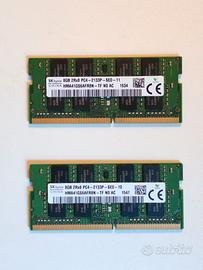 2x8GB Ram SK Hynix DDR4 PC4-2133P Sodimm (16GB)