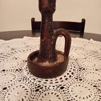 PORTACANDELE IN LEGNO LAVORATO A MANO