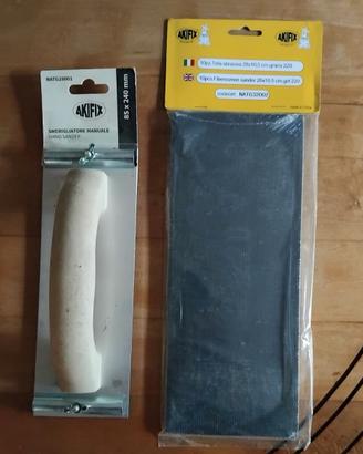 - Smerigliatore manuale mm.85x240+ tela abrasiva