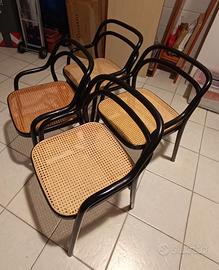 4 sedie Santina Zanotta vintage anni 70