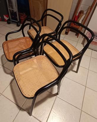 4 sedie Santina Zanotta vintage anni 70
