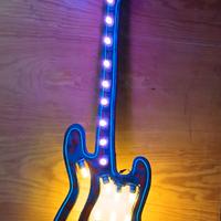 chitarra luminosa  di arredo
