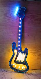 chitarra luminosa  di arredo