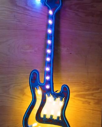 chitarra luminosa  di arredo