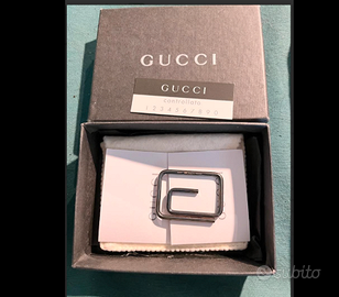 GUCCIraffinatoFERMASOLDIdoppiaGGargento925NUOVOide