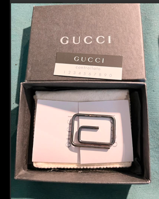 GUCCIraffinatoFERMASOLDIdoppiaGGargento925NUOVOide