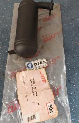 Marmitta sito peugeot 103 - 104 con flangia