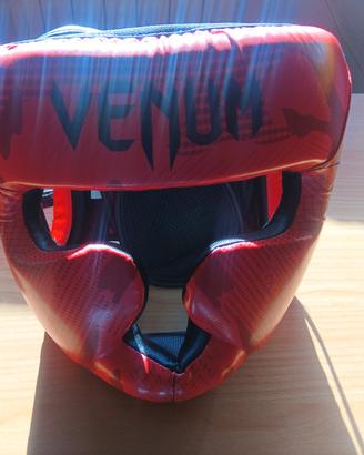 Casco Boxe Venum Elite Headgear Rosso/Nero
