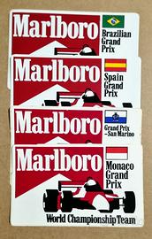 Adesivi Marlboro - serie completa F1 1986