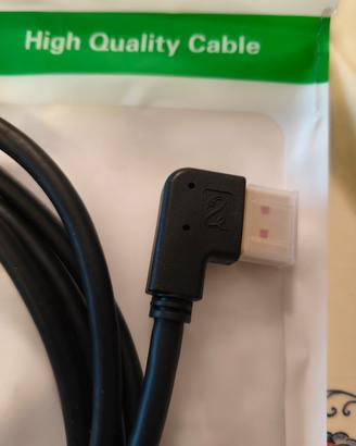 cavo displayport 90 gradi shinysnake nuovo