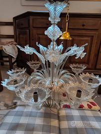 lampadario vetro